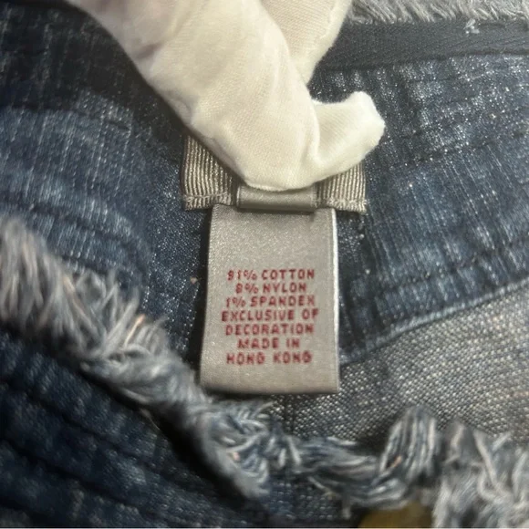 5/48 jeans flares blue with black lace womens size 8 blue boho festival concert - Picture 14 of 16